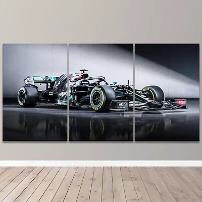 3 Panel Canvas Wall Art Mercedes AMG Super Racing Car Beast Print Home Decor • £22.54