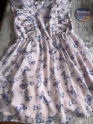 Girls Stunning Butterfly Dress By H&M Age 6-7 Years • £4.50