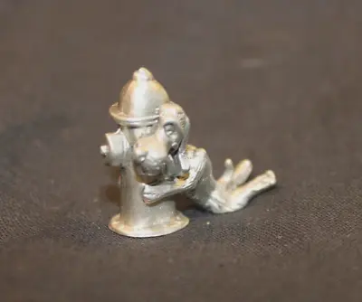 Masterworks Fine Pewter Miniatures.  Dog With Fire Hydrant. N.o.s. • $5.95