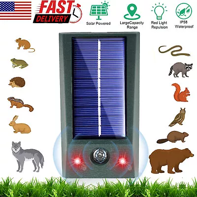 Animal Repeller Ultrasonic Solar Power Bird Dog Cat Skunk Deer Raccoon Repellent • $9.99