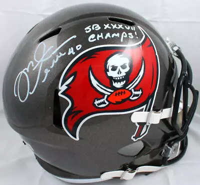 Mike Alstott Signed TB Bucs F/S 97-13 Speed Helmet W/SBC-Beckett W Hologram • $239