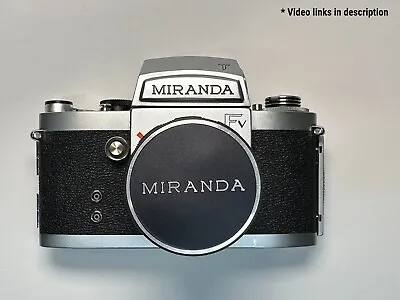 Vintage Miranda FV T Film SLR Camera W/ 50mm F1.9 Lens • $150