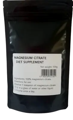 £7.65 • Buy Magnesium Citrate Powder Energy Healthy Bones & Muscles 450mg Per Serving.