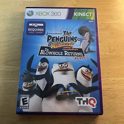 The Penguins Of Madagascar Dr. Blowhole Returns Again Xbox 360 Game CIB Tested • $9.99