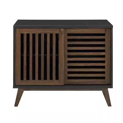 Mid Century Modern Tv Stand Storage Cabinet- Dark Walnut Brand New Sideboard • £69.99