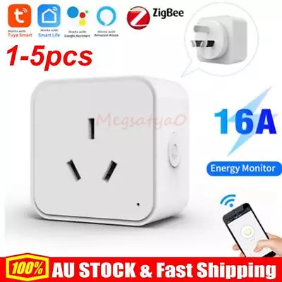 Tuya WiFi/Zigbee 16A Smart AU Socket Plug Voice Control For Alexa Google Home AU • $21.78
