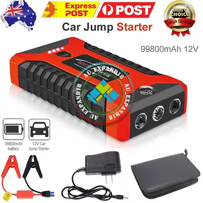 $64.85 • Buy 99800mAh Portable Car Jump Starter Booster 12V Battery Charger Power Bank