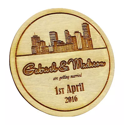 Personalized Wedding Magnets 20 Rustic Wedding Save The Date Cards-stz • $81.39