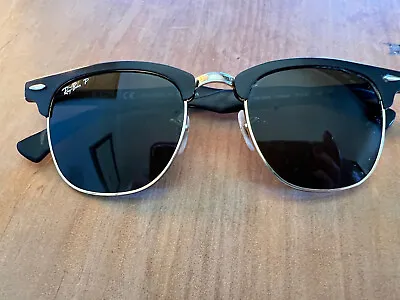 $26 • Buy Ray-Ban Clubmaster  Sunglasses Aluminium Polarised RB3507 136/N5 51mm