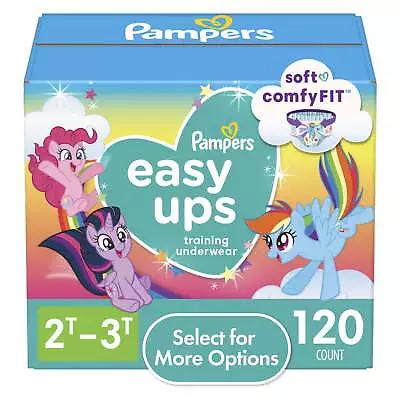 Easy Ups My Little Pony Training Pants Toddler Girls 2T/3T 120 Ct • $39.97