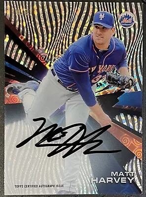 2015 Topps High Tek Matt Harvey AUTO /99 Waves Tidal Diffractor #HT-MHY Mets • $26.99