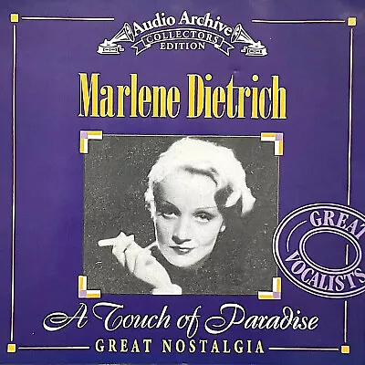 Marlene Dietrich: A Touch Of Paradise - 16 Track CD - Falling In Love Again +++ • $4.39