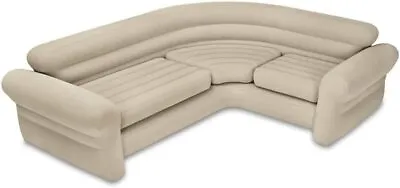 Intex Inflatable Air Corner Sofa/Couch Waterproof Flocked 257x203x76 Cm • £199.99