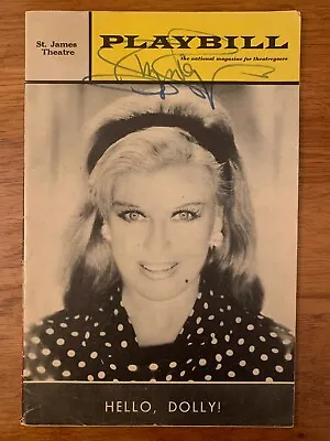 £144.08 • Buy May 1966 Playbill Hello Dolly Signed Ginger Rodgers St. James Theatre Exmt-nmt