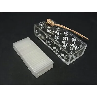 LOUIS VUITTON Travel Domino Set 28 Pc. Monogram Case Clear White VIP Novelty • $268