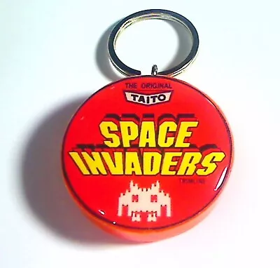 Space Invaders Trimline Cabaret Arcade Coin Door Accessory Keychain • $9.99