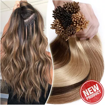 REAL THICK Stick I Tip Remy Human Hair Extensions Pre Bonded 1G Micro Ring Beads • $153.58