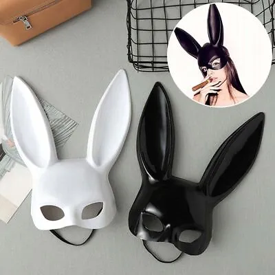 Women Halloween Sexy Bunny Masks Cosplay Mask Party Bar Rabbit Ear Costume Mask • £5.65