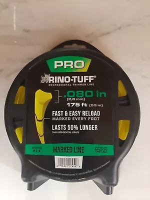 Rino-Tuff Pro Trimmer Line .080 Inch X 175 Feet Marked Trimmer Line Weed Eater • $3.99