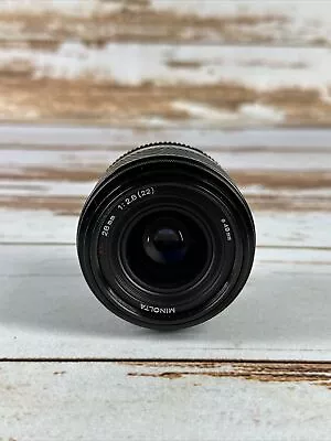 Vintage Minolta Maxxum AF 28MM 1:2.8 (22) 49mm Camera Lens W/ 1 Cap Tested VG • $29.99