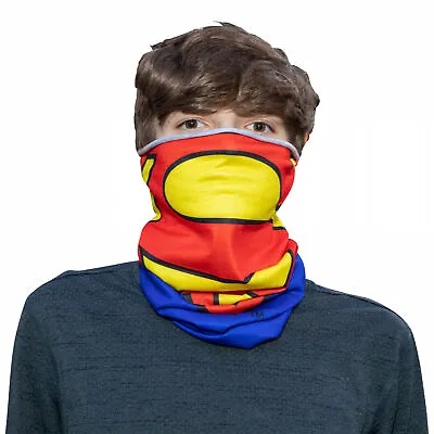 Superman Character Costume Full Face Tubular Bandana Gaiter Blue • $25.61