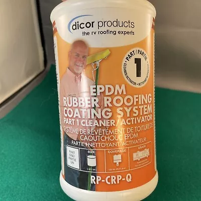 Dicor RP-CRP-Q EPDM Rubber Roof Coating Systems Cleaner Activator 1 Quart • $31.97