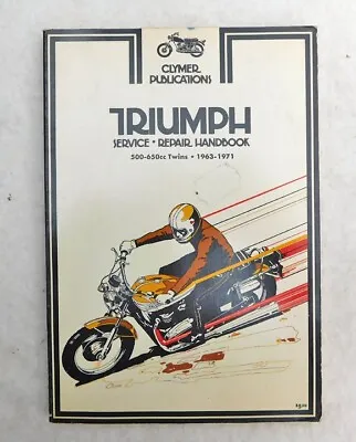 Triumph 500 650 Twin Vintage Motorcycle Manual Book  Bonneville Tr6 T100 1963-71 • $29.99