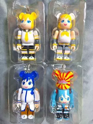 Vocaloid Figure Bearbrick KAITO Miku Hatsune Kagamine Len Rin Set Lot Of 4 • $62.48