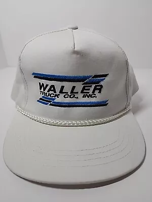 VTG Yupoong Waller Truck Co. Rope Adjustable Strap Hat • $6