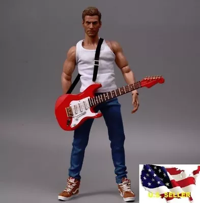 1/6 Classic Electric Red Guitar Michael Jackson Music Instrument Hot Toys❶USA❶ • $19.36