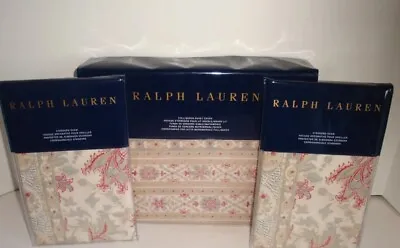 Ralph Lauren Half Moon Bay Phoebe 3 Pc  Full Queen Duvet Cover & 2 STD Shams • $398