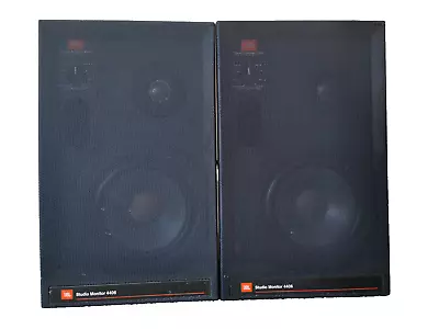 Vintage Rare Pair Of JBL Studio Monitor Speakers 4406 Walnut SEE VIDEO Tested • $475