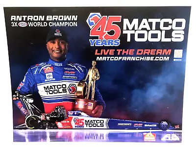 2024 Antron Brown 45 Years Matco Tools Ab Motorsports T/f Nhra Racing Postcard • $3