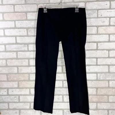 Theory Black Split Hem Cropped Slim Anke Pants Size 2 • $39.99