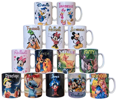 Personalised Classic Disney Character Mug -30 Designs To Choose From - Gift Idea • £8.99