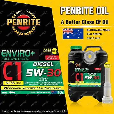 Penrite Full Synthetic Enviro+ C1 5W-30 Diesel Engine Oil Premium Quality 10L • $144.71