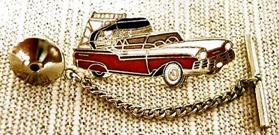 1957 Ford Retractable Tie Tack Pin And Chain Clasp • $19.99