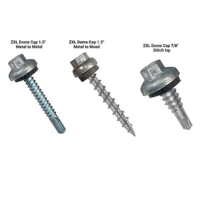 Long Life Metal Roofing Screws ZXL Dome Cap Screws With EPDM Washer Free Hex Bit • $199.95