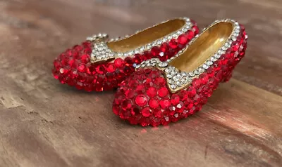 £33.80 • Buy Vintage Signed Tara Ruby Red Rhinestone Dorothy Slippers Brooch Wizard Of Oz Pin