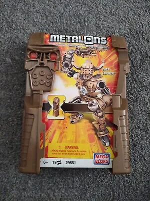 Mega Bloks Magnext MetalOn Magnetic Warrior Action Figure *Copper/Bnib/Rare* • £13.99