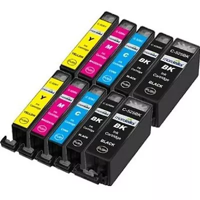 Canon 10 PGI-525 CLI-526 COMPATIBLE INK CARTRIDGES MG5250 MG6250 MG5350 PIXMA • £12.72