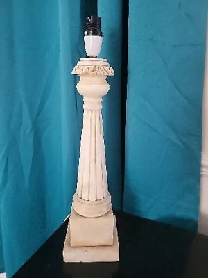 Vintage Deco Marble Column Table/sidelight Antique  • £85