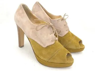 J CREW Odeon High Heel Oxfords $275 Shoes 9 Mossy Oak SPOTS • £95.46