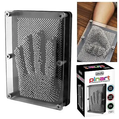 3D Large Metal Pin Art Classic Impression Picture Maker Desk Toy Frame Gadget • £10.99