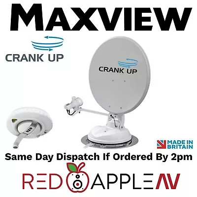 Maxview B2590/85 Manual Crank Up Caravan 65cm Satellite Dish With Sky Q LNB • £649.98