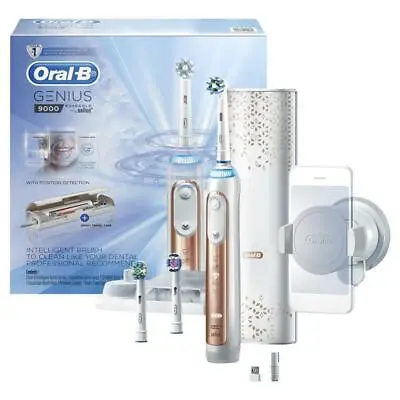 $140 • Buy Oral B Genius Series 9000 Rose Gold Power Electric Toothbrush
