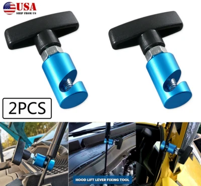 $21.59 • Buy 2X Car Hood Lift Rod Support Clamp Shock Prop Strut Stopper Retainer Tool (USA)