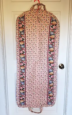 Vera Bradley Pastel Pink Quilted Travel Garment Clothes Bag W/Handle 47  X 20  • $40.99