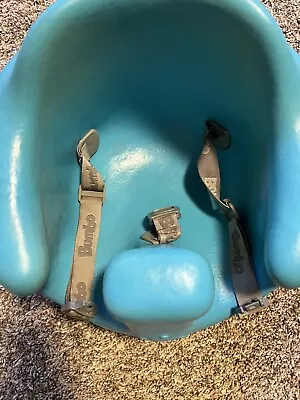 Bumbo Wide Floor Baby Seat With Tray - Blue • $30