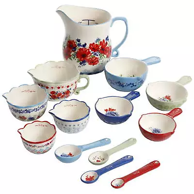 Durable Stoneware Classic Charm 13-Piece Measuring Cup Set • $29